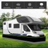 Wen-Guang No Drilling Required Rv Skirting for Travel Trailer 80cm Tall Rv Skirting for Travel Trailer Wind and Snow Proof Rv Accessories for Travel Trailers,30m/98ft view 3