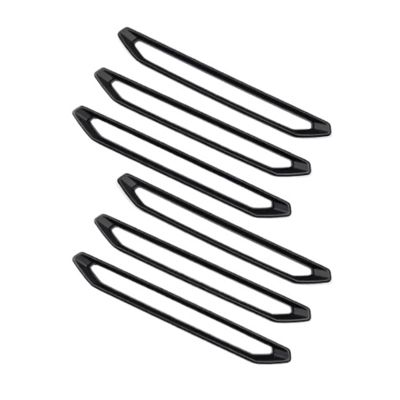 HUOJUA 6pcs For Chery Jetour Traveller 2023 2024 Jetour T2 Carbon Fiber Style Roof Iuggage Rack Decorative Strip Plate Cover(Matte black)