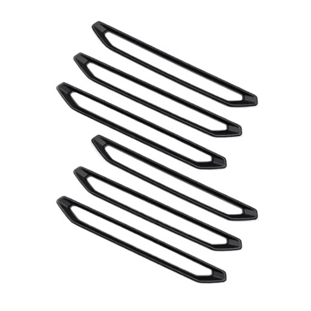 HUOJUA 6pcs For Chery Jetour Traveller 2023 2024 Jetour T2 Carbon Fiber Style Roof Iuggage Rack Decorative Strip Plate Cover(Matte black)