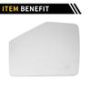 REPAIROCK 1 Pcs Mirror Glass Replacement for Ford Explorer 2006-2010 for Ford for Ranger 2006-2011 Left Side White view 4