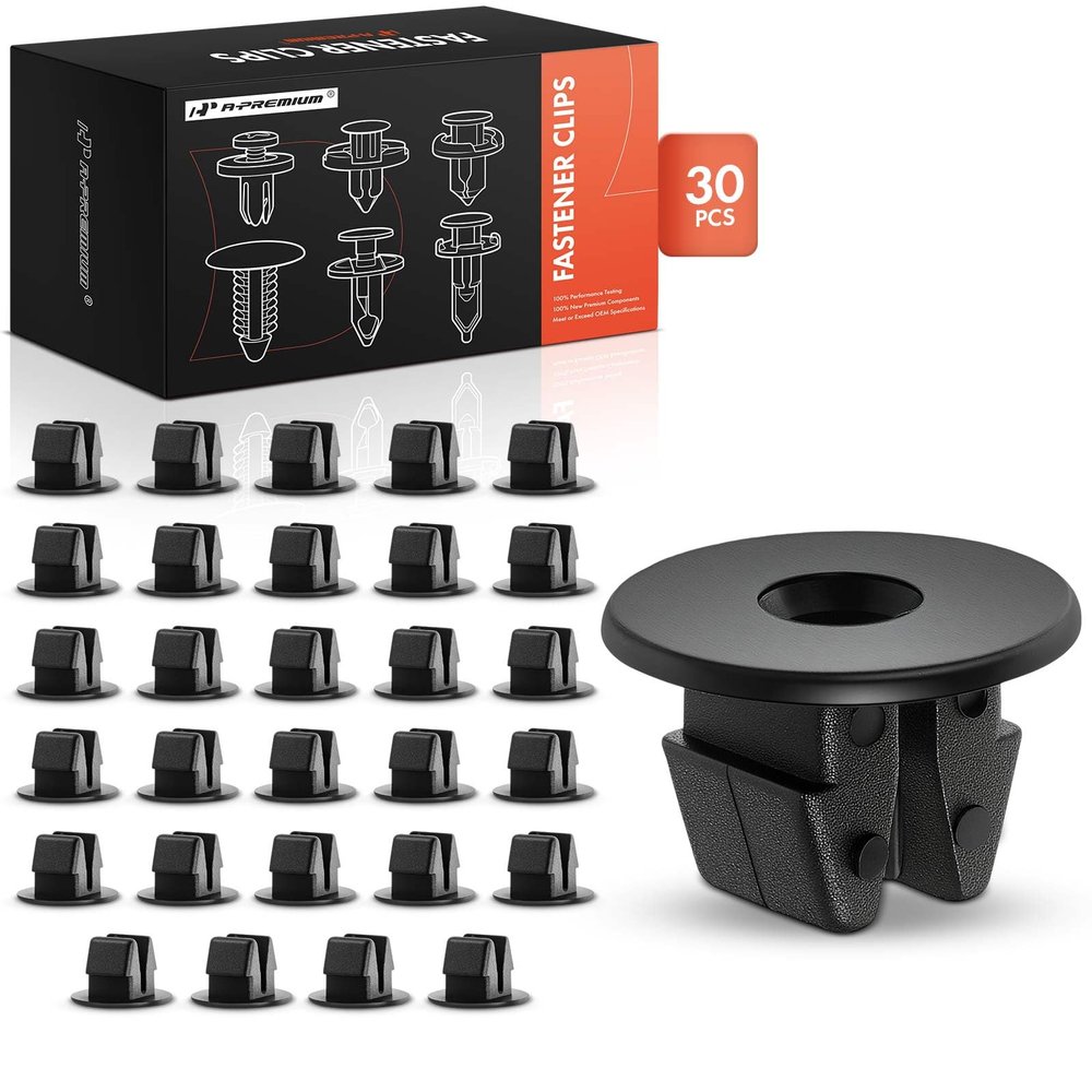 A-Premium 1.41oz Nylon Square Rocker Floor Car Retainer Fastener Push Pin Clips 30-Pack Compatible with Toyota Camry 2015-2017 Avalon 2016-2018 Venza 2009-2015 C-HR CHR Land Cruiser Prius C Solara
