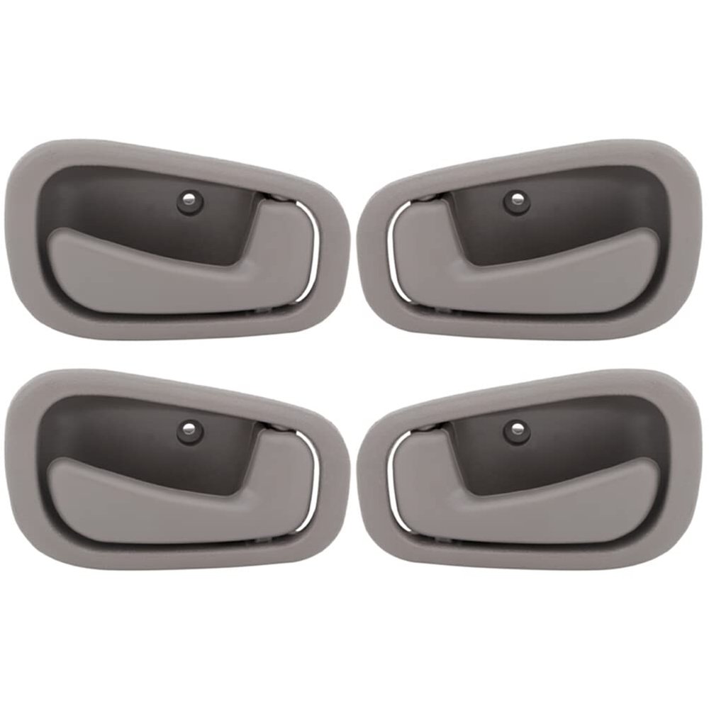 AINTIER Front Rear Driver Left Passenger Right Interior Door Handles Fit for 1998-2002 for Toyota for Corolla Gray 79500 80890 69206-02050-E0 6920602050E0 79501 80889 69205-02050-E0 6920502050E0