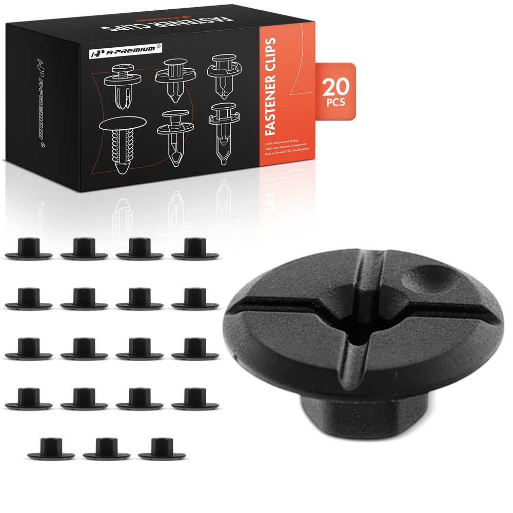 A-Premium 20PCS Fender Liner Wheel Arch Splash Shield Nut Retainer Clips - Compatible with BMW & Mercedes-Benz Models - 328xi 325i X3 335i Z4 C300 E350 E320 & More - Auto Car Nylon Push Pin Fastener