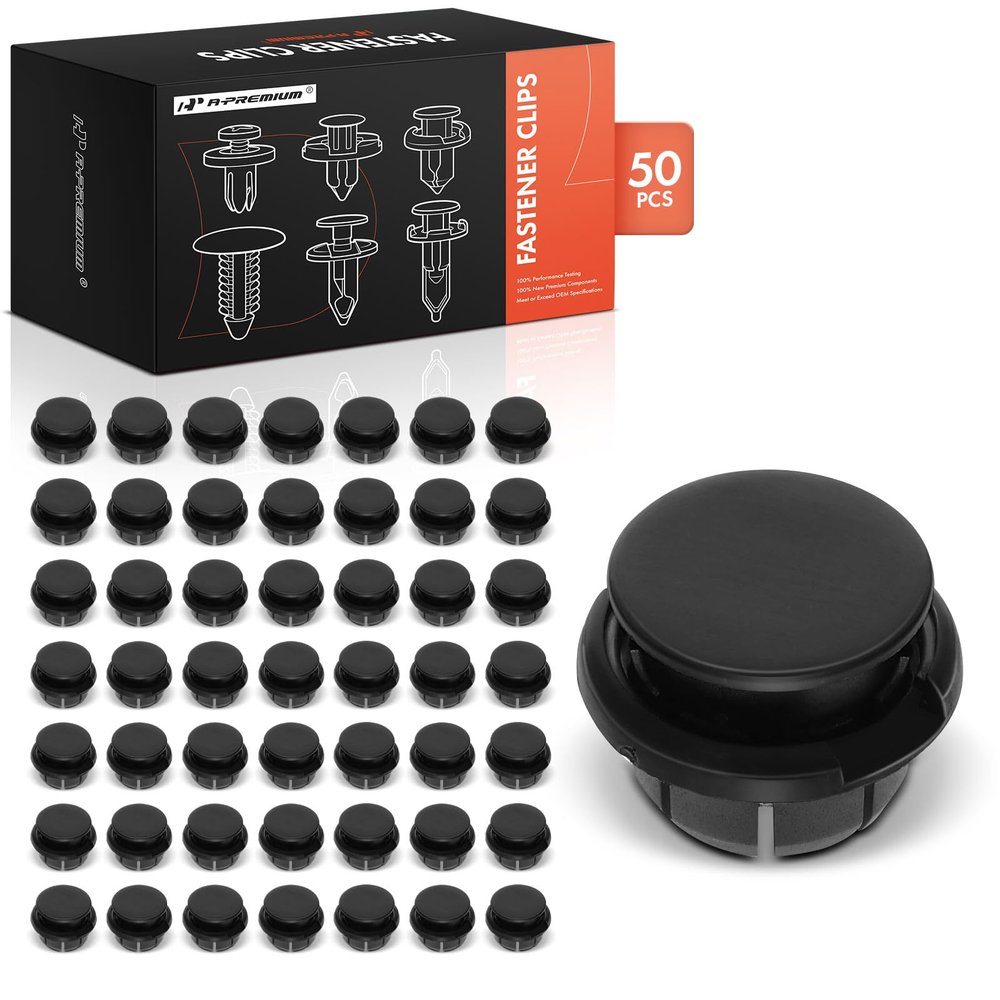 A-Premium 50PCS Side Mud Guard Retainer Clips - Compatible with Lexus & Toyota - IS200t IS250 IS300 IS350 GS200t GS350 GS450h RC300 RC350 Yaris, Car Nylon Push Pin Fastener - Fits 0.87 in. Hole