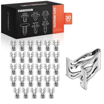 A-Premium 30PCS Metal Trim Panel Retainer Clips