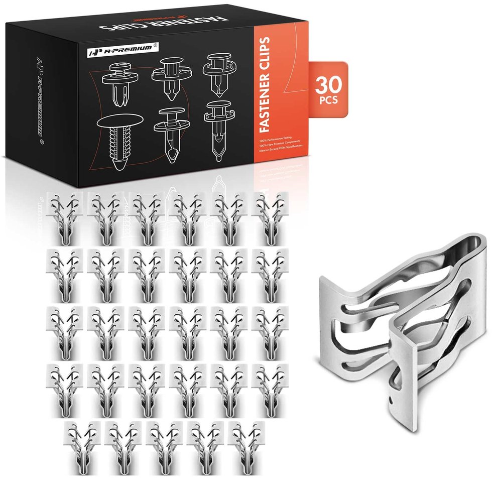 A-Premium 30PCS Metal Trim Panel Retainer Clips