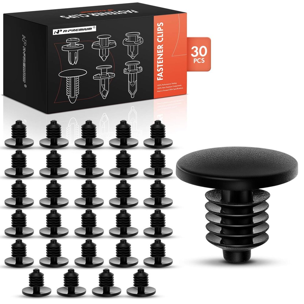 A-Premium 30PCS Door Seal Retainer Clips - Compatible with Honda Ridgeline 2017-2018 - Auto Car Nylon Push Pin Fastener, Fits for 0.22 inch Hole