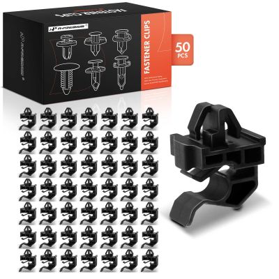 A-Premium Nylon Hood Support Prop Rod Retainer Clips Push-In Fasteners - 50Pcs Compatible with Hyundai Elantra 2009-2012, Accent 2012-2017, Kia Soul 2010-2013, Forte 2010-2013, Forte Koup 2010-2013
