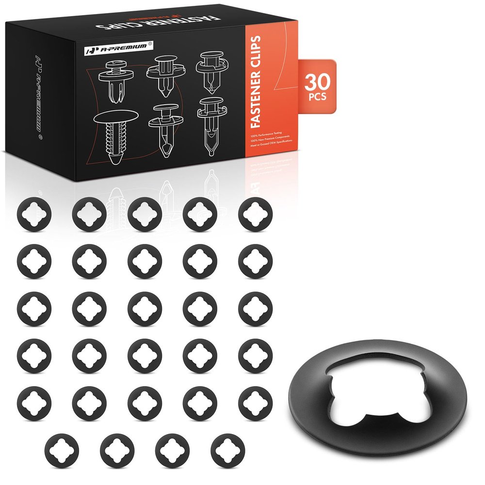 A-Premium 30PCS Front Seat Arm Support Hinge Pin Retainer Clips - Compatible with GM Chevy GMC Buick & Cadillac Models - Silverado, Equinox, Malibu, Sierra & More - Auto Car Metal Push Pin Fastener