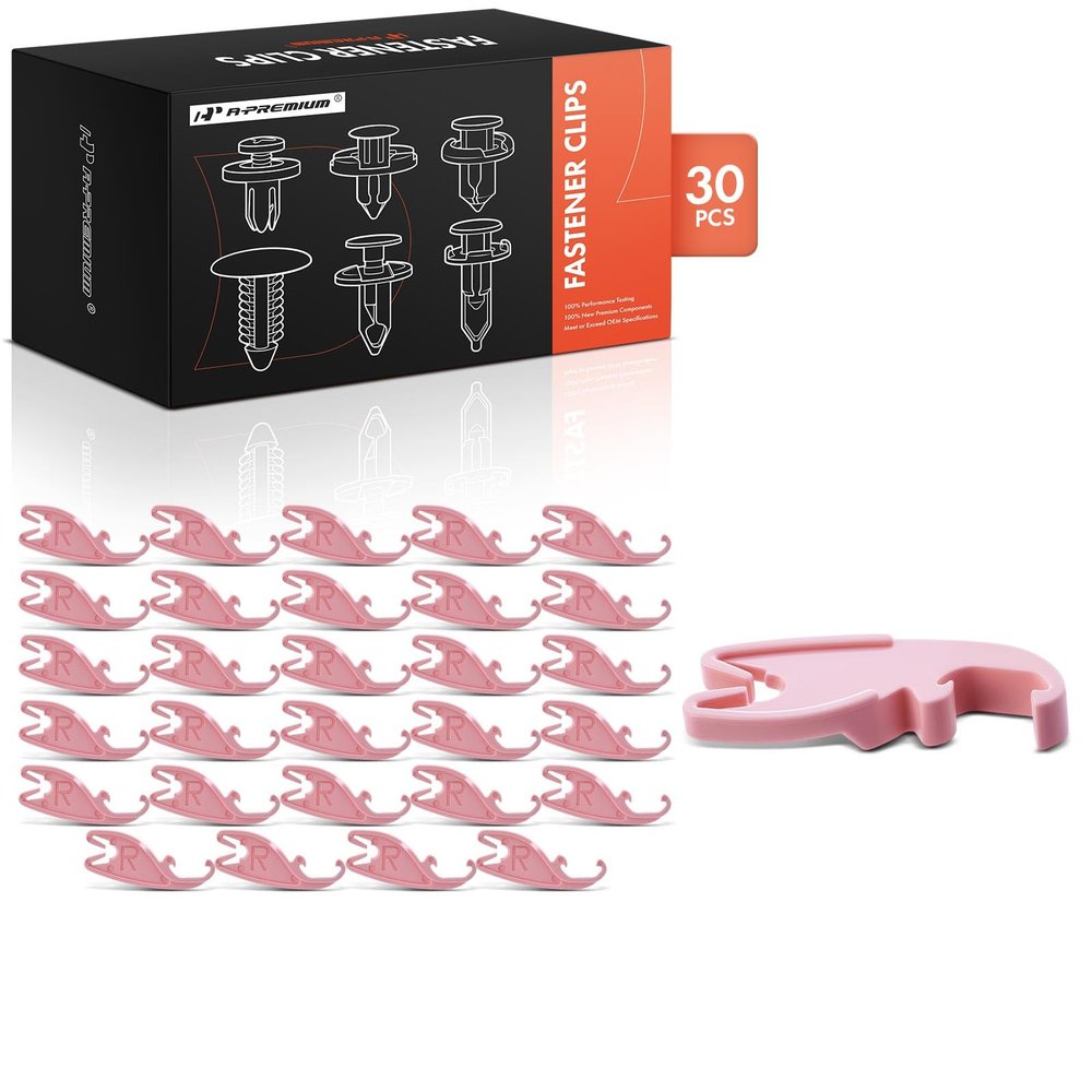 A-Premium 30PCS Right Passenger Door Lock Pawl Retainer Clips - Compatible with Ford F-150, F-250, F-350, Explorer, Mustang, Taurus & Lincoln Continental & More - Auto Car Nylon Push Pin Fastener