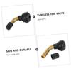 VINTORKY 5pcs Angled Tubeless Tire Valve Stems Durable Brass Stem Extension Adapter for Motorcycles Scooters and Atvs Easy Access for Tire Maintenance view 3