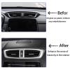 ANUNFRRE Car Accessories Fit for Honda CRV Air Vent Trim Central Consoles Wind Outlet Panel Dashboard Stickers for CR-V 2017-2021 LX, EX, EX-L, Touring, Hybrid ABS 1PCMatte Silver view 3
