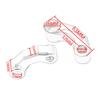 SOESFOUFU Motorcycle Rear Mirror Adapter Bracket Easy to Install Fit Rear View Mirror Holder Random Color view 3
