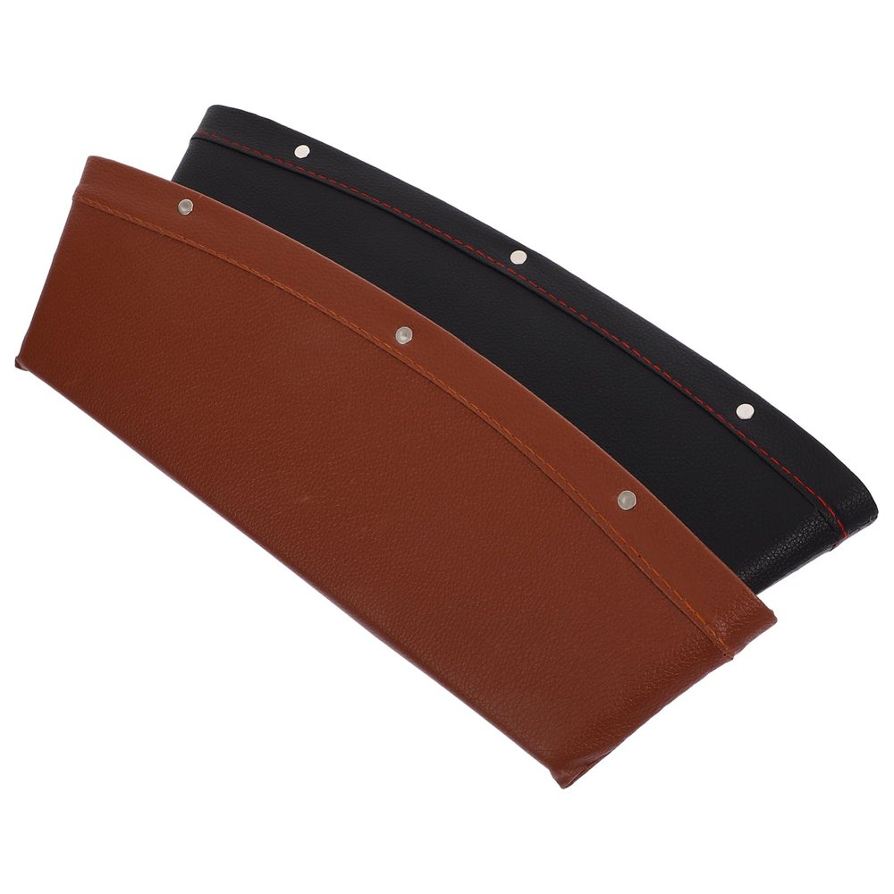 Car Seat Gap Filler Organizer 2pcs PU Storage Box