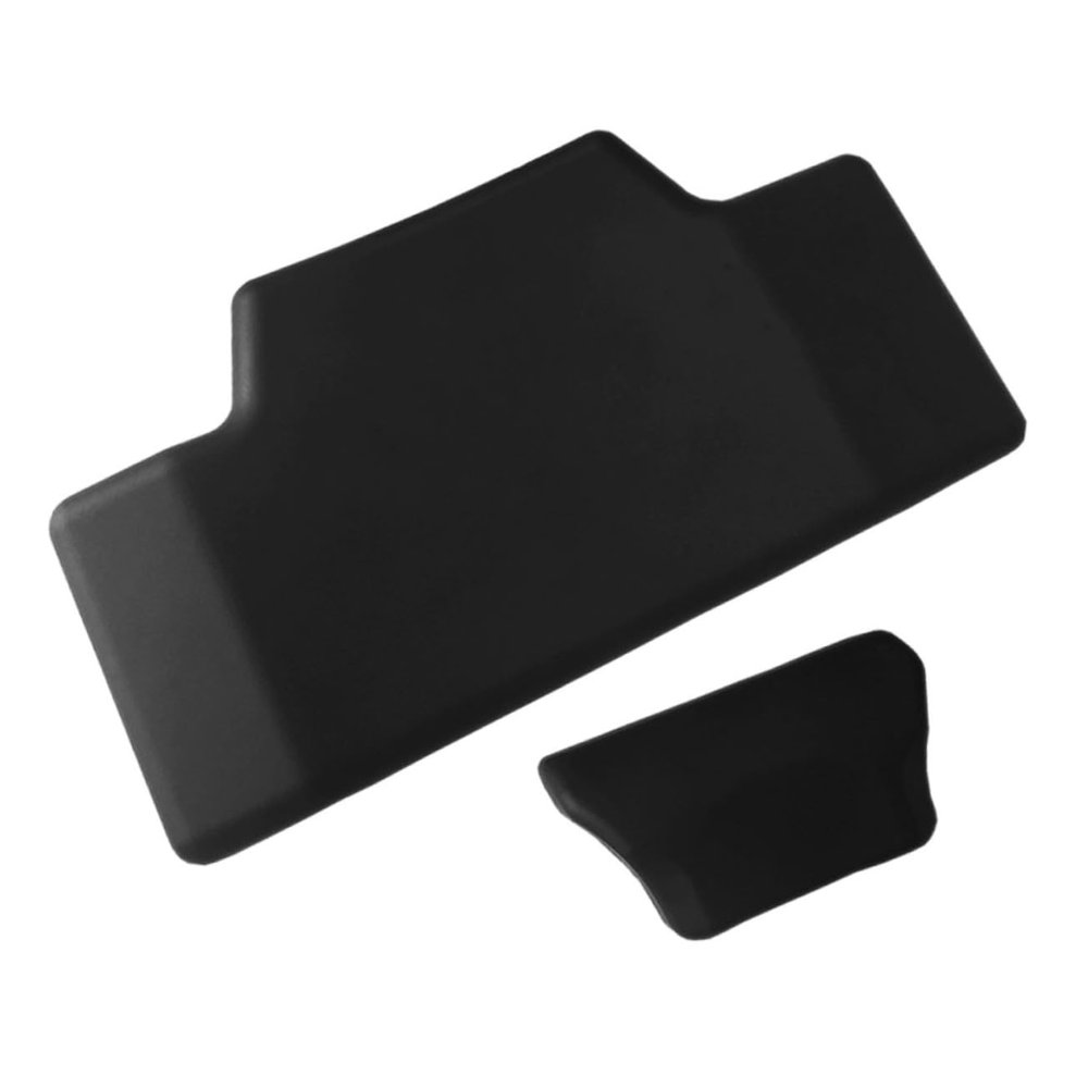 VINTORKY 2pcs Motorcycle Backrest Pad Comfortable Lumbar Support Cushion for Motorbike Tail Box Durable Pu Foam Material for Long Rides and Back Pain Relief