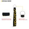 Forchrinse Colorful Mushroom Tie Dye Neoprene Keychain Wrislet Strap with Key Ring for Adults Kids,Hand Wrist Lanyard Keychain Holder view 3