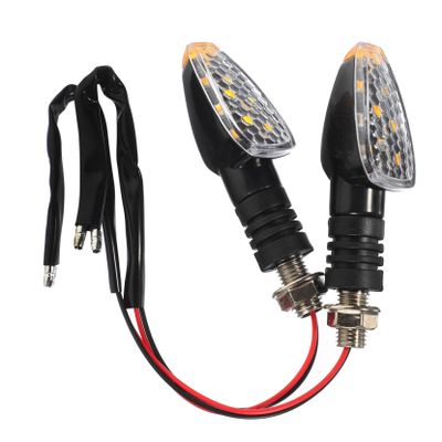 SEWOART 2pcs Motorcycle Led Turn Signal Lights Flowing Indicator Bulbs for Dirt and Scooters Visibility Safety Fashionable Design Easy Installation Motorcycle Accessories