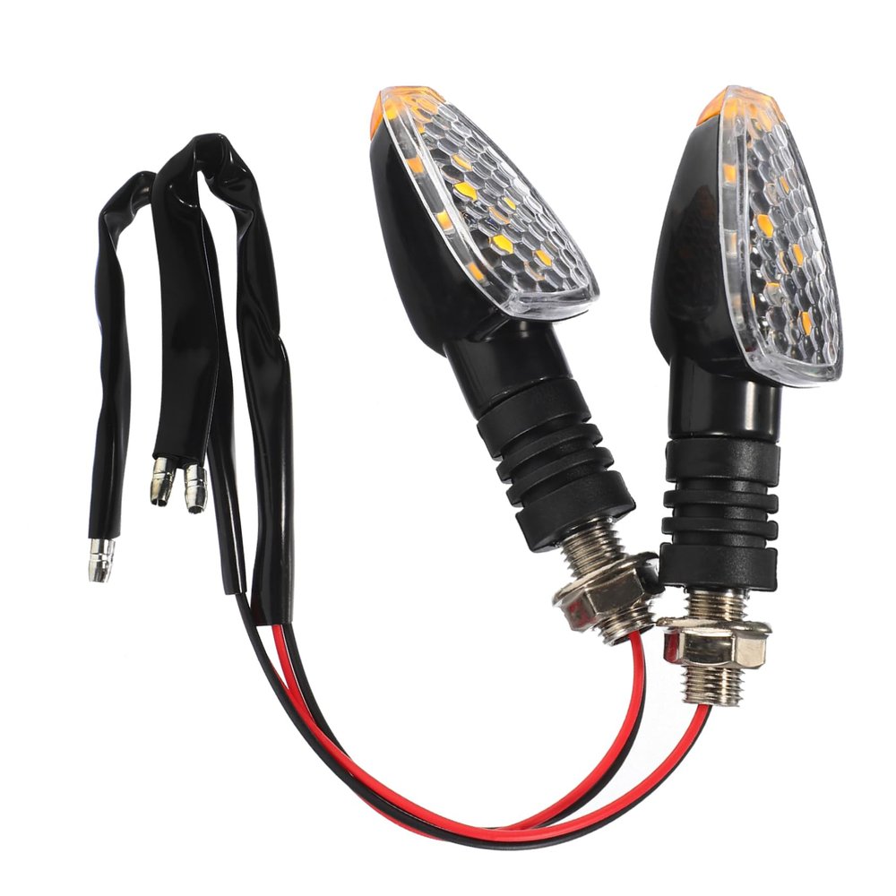 SEWOART 2pcs Motorcycle Led Turn Signal Lights Flowing Indicator Bulbs for Dirt and Scooters Visibility Safety Fashionable Design Easy Installation Motorcycle Accessories