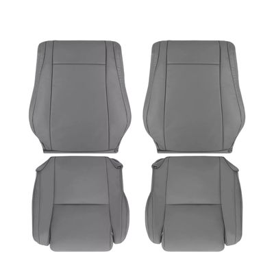 US Auto Nation 2007-2013 Compatible with Toyota Compatible with Tundra Sequoia Driver Passenger Leather Seat Cover Gray (Select Part:: Front Driver and Passenger Set)