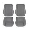 US Auto Nation 2007-2013 Compatible with Toyota Compatible with Tundra Sequoia Driver Passenger Leather Seat Cover Gray (Select Part:: Front Driver and Passenger Set) view 1