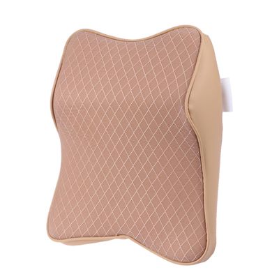 HOLIDYOYO Universal Car Back Seat Pillow Memory Foam Neck Pillow for Traveling Accessories Head Support Rest Pillow Beige