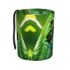 NOUZU Frog Leaves Print Car Trash Can, Portable Garbage Bin,Trashcan Car, Leakproof Car Can,for Car Office Home view 1
