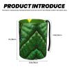 NOUZU Frog Leaves Print Car Trash Can, Portable Garbage Bin,Trashcan Car, Leakproof Car Can,for Car Office Home view 3