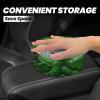 NOUZU Frog Leaves Print Car Trash Can, Portable Garbage Bin,Trashcan Car, Leakproof Car Can,for Car Office Home view 4