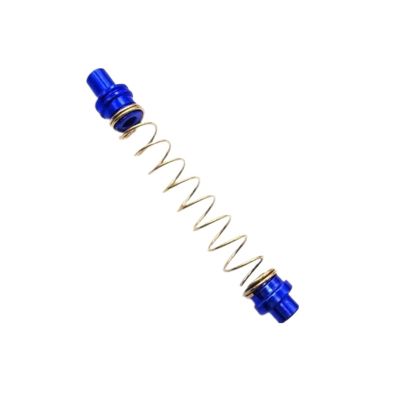 Upgrade Retractable Brakes Springs Easy Installation Multi-color Stainless Steel & Aluminum Suitable For Motorcycle(Blue gold)