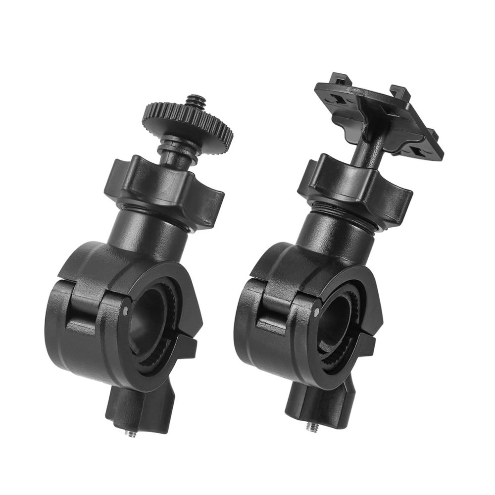 TOPPERFUN 2pcs Motorcycle Rearview Mirror Support Handlebar Fixing Holder Accessories Camera Stand Adapter Easy to Install for Motorbike Parts