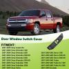 omoZone Window Switch Bezel Cover Front Right Passenger Side Compatible with 2007-2009 Chevrolet Chevy Suburban Silverado Tahoe Avalanche,GMC Yukon XL Replaces 15106538 Door Switch Panel Trim view 3