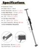 Cargo Bar 2 Pack Truck Bed Bars with Built-in Shock Absorbing Spring, Silver Cargo Ratcheting Stabilizer Stick Capacity 400 Kg, Enclosed Vans/Semi Trailer Load Securing Divider Rail(1.52-1.9m(5-6.2ft view 3