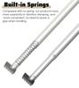 Cargo Bar 2 Pack Truck Bed Bars with Built-in Shock Absorbing Spring, Silver Cargo Ratcheting Stabilizer Stick Capacity 400 Kg, Enclosed Vans/Semi Trailer Load Securing Divider Rail(1.52-1.9m(5-6.2ft view 4