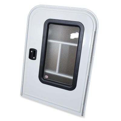 G5A34TD28X38RHW RV Camper Passenger Tear Drop Trailer Door 28" x 38" Entry Door G5A34-TD28X38RHW