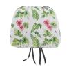 Car Headrest Cover 2 Pcs Car Seat Headrest Covers Green Leafy Plants Headrest Covers for Car Fabric Head Rest Coverings Car Head Rest Cover Head Rest Covers for Most Cars view 1