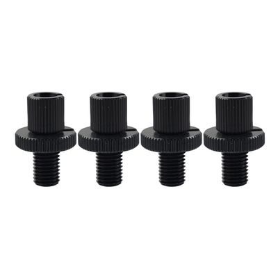 Cnthan7 4PCS M10*1.25 Clutch Brake Throttle Cable Adjuster Screw Aluminum Black For Universal Motorbike ATV Pit Dirt Bike Motorcycle