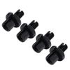 Cnthan7 4PCS M10*1.25 Clutch Brake Throttle Cable Adjuster Screw Aluminum Black For Universal Motorbike ATV Pit Dirt Bike Motorcycle view 2