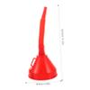 TOPPERFUN Oil Funnel Built Filter Plastic Automotive and Motorcycle Fuel Funnel Large Capacity for Gas and Oil Filling Easy to Clean and Spill-Resistant view 2