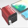 Pro Chaser 400W Vehicle Power Inverter - 12V DC to 110V AC Car Converter, Dual AC Outlets, USB-A QC 18W & USB-C PD 65W Ports, Road Trip Charging Companion with Replaceable in-Line Fuse view 2