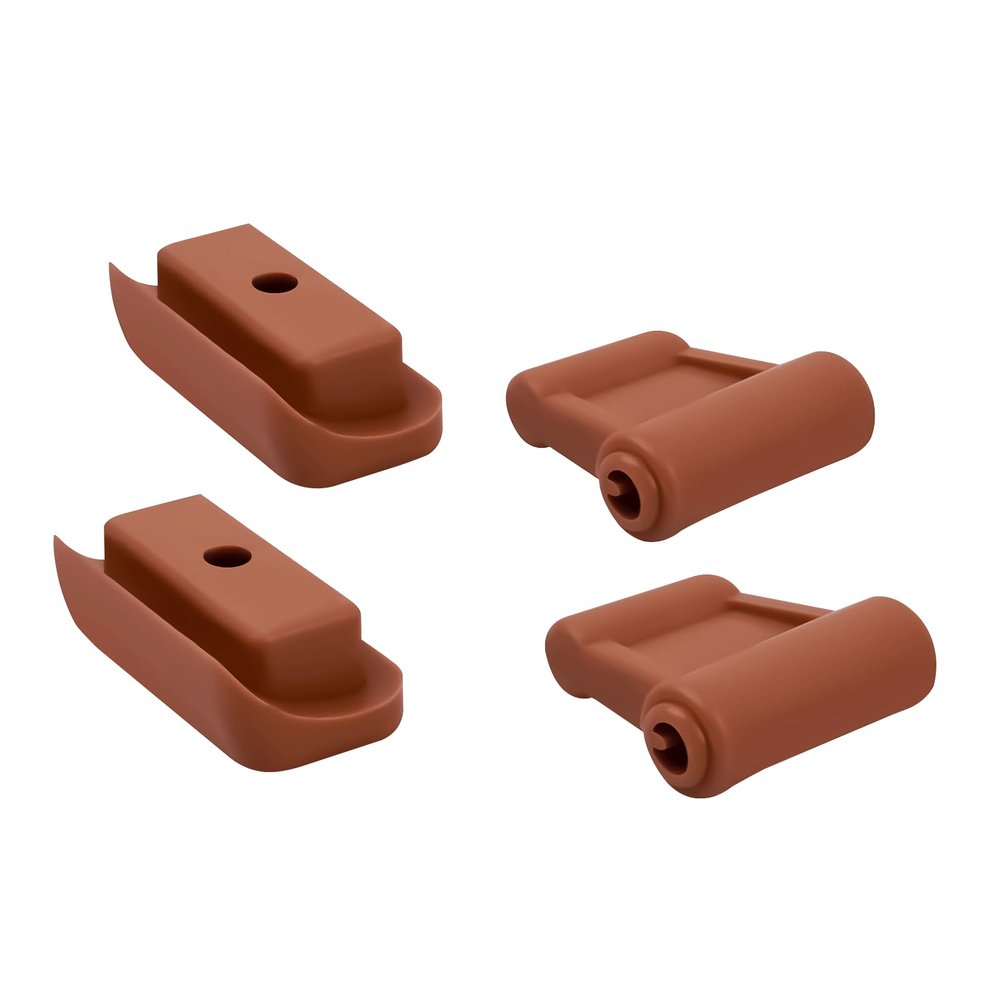 XTPTFABS 1078110141 2 Set of Sun Visor Clips,Brown