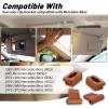XTPTFABS 1078110141 2 Set of Sun Visor Clips,Brown view 2