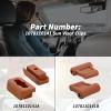 XTPTFABS 1078110141 2 Set of Sun Visor Clips,Brown view 4
