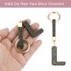 MECCANIXITY Bling Car Letter Charm, Car Rear View Mirror Charm Black Initial Letter Interior Decoration Hanging Crystal Ornaments for Women, Bags DIY, l view 2