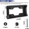 BLVD-LPF OBEY YOUR LUXURY License Plate Frame Bumper Guard Screws Included - 2.3" Thick Rubber License Plate Mount Protects Bumper from Scratches & Dents - Universal Fit for Cars, Trucks, SUVs, & Vans view 3