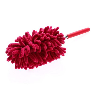 TOBBOMEY Telescopic Dust Duster Microfiber Car Duster Comfortable to Hold Reach High Areas for Ceiling Fans Blinds Shutters