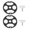 The Lord of the Tools 50 Sets Car Seat Cover Plum Plate Metal Hooks Seat Covers Chucks Hooks Set Locking Clip Suitable for Car Seat Replacement Parts Black view 1
