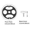 The Lord of the Tools 50 Sets Car Seat Cover Plum Plate Metal Hooks Seat Covers Chucks Hooks Set Locking Clip Suitable for Car Seat Replacement Parts Black view 4