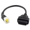 SIKUAI 6Pins OBD2 Motorcycle Scanner Diagnostic Tool Adapter Cable Connector, Code Reader Cable For Delphi view 2