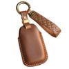 ontto Smart Remote Keycase Car Key Housing Fit for Onix Equino Orlando Cruze Spark Sonic Camaro Volt Bolt Personalized Key Skin with Keychain,Brown view 3