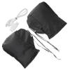 ULTECHNOVO 1pair Heated Gloves for Motorcycle Riding Temperature Control Detachable Warm Keeping Design for Winter Use Black view 1